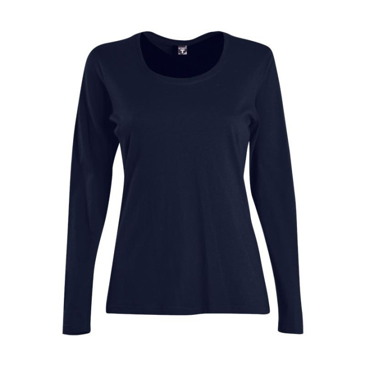 Ladies Fashion Fit T-Shirt - Long Sleeve navy