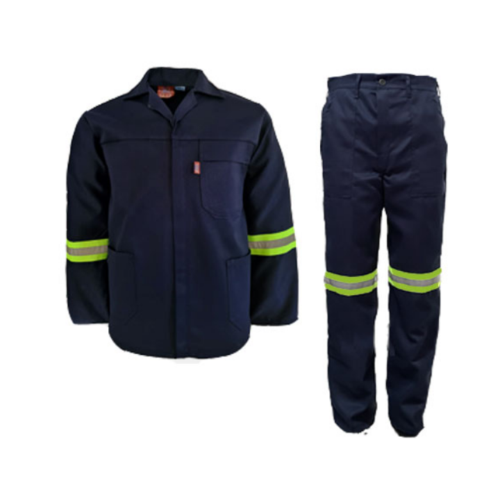 Conti-Suit Overall - 2 Piece, Reflective 80/20 Polycotton navy