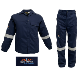 Flame / Acid Retardant - Conti suit with Reflective Tape, SABS Approved