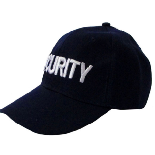 Security Uniform Cap - 6 Panel , Embroidered