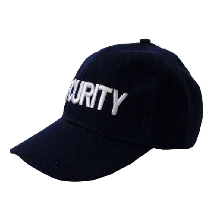 Security Uniform Cap - 6 Panel , Embroidered