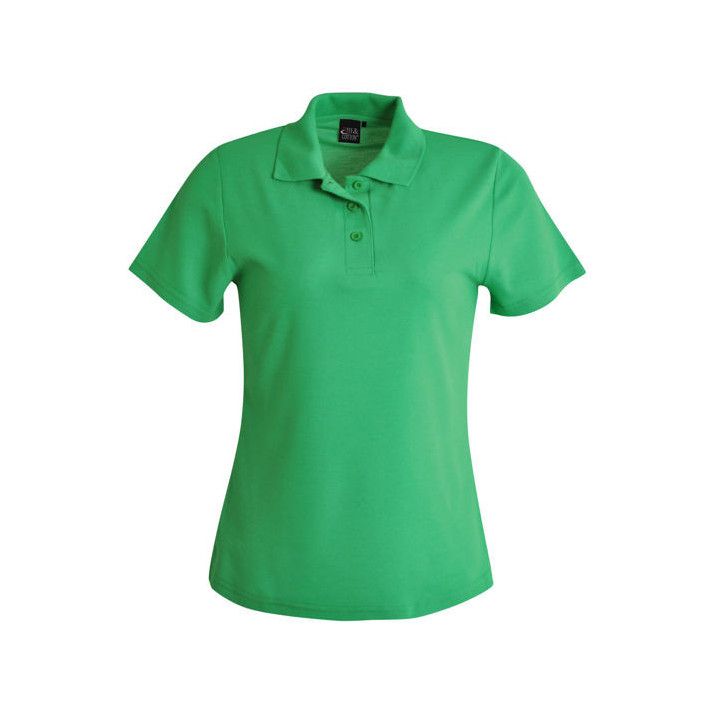 Ladies Pique Polo emerald