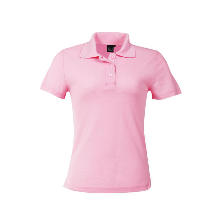 Ladies Pique Polo pink