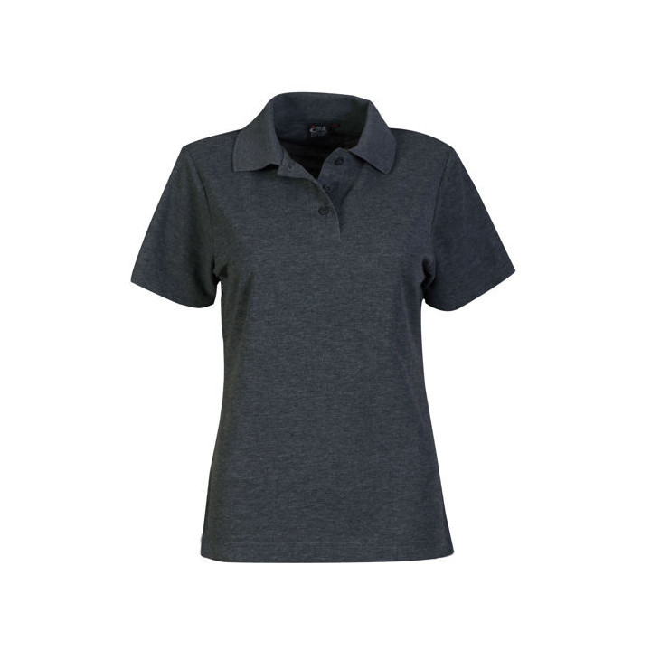 Ladies Pique Polo graphite