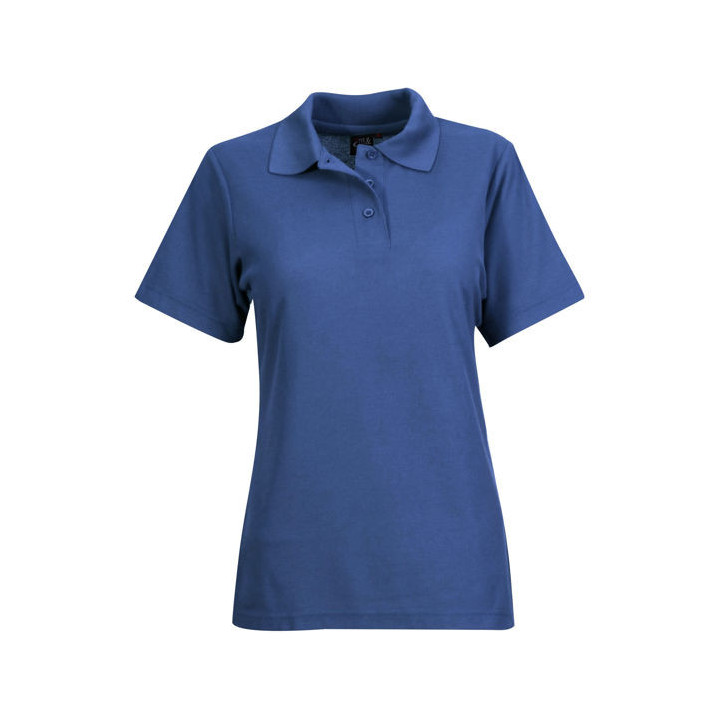 Ladies Pique Polo ash