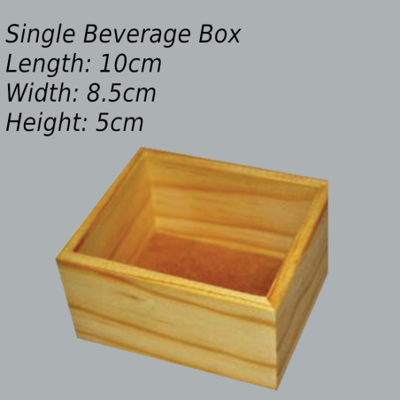 Beverage box - Pine (Single)