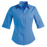 Donna Blouse - Striped 3/4 Sleeve Blue