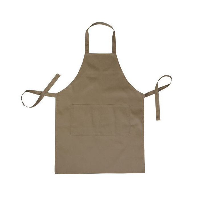 Bib Apron khaki side