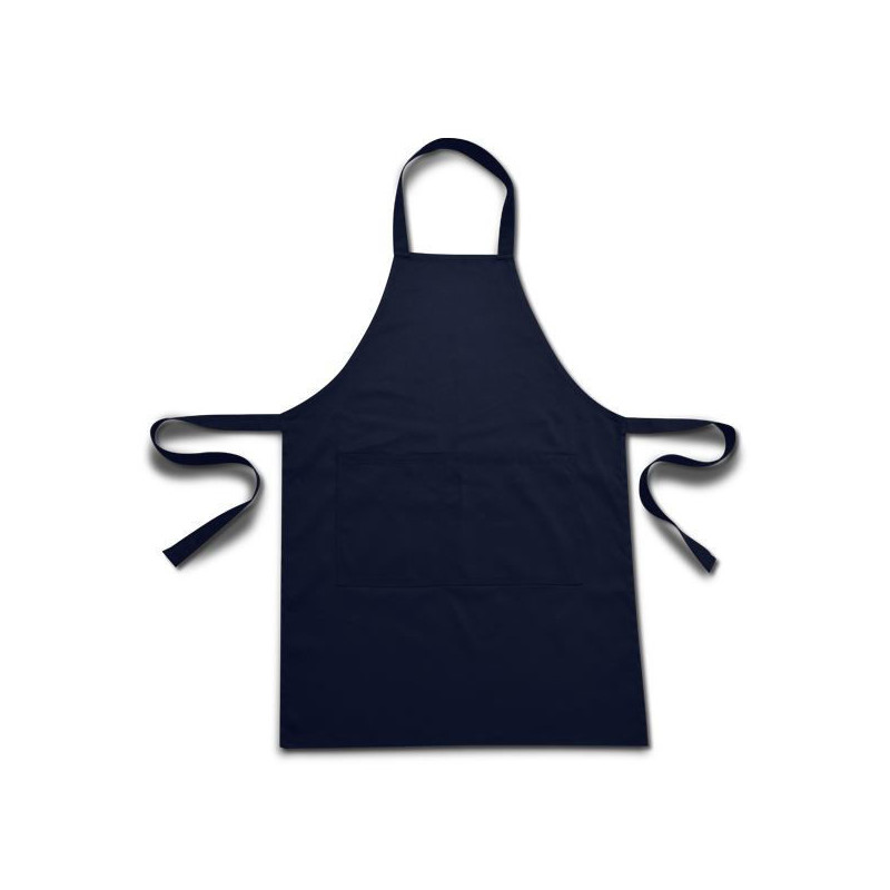 Bib Apron navy side