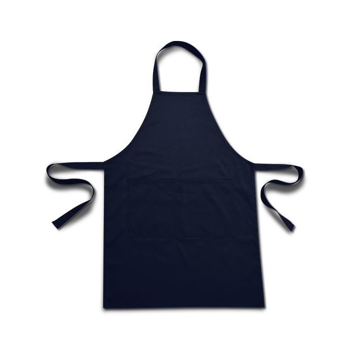 Bib Apron navy side