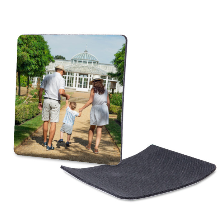 Brandable Square Coasters - Rubber (10)