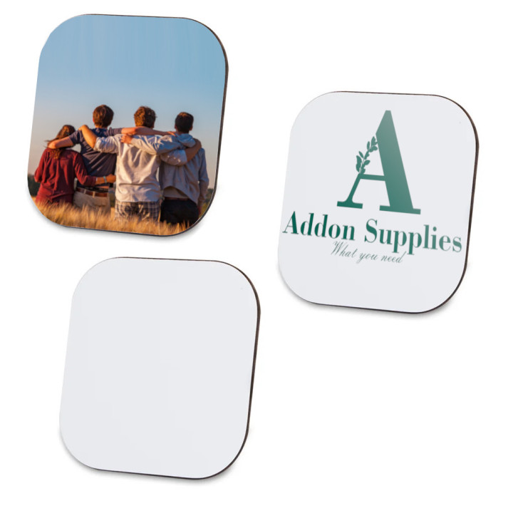 Brandable Square Coasters - Wood (10)