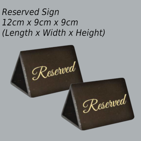 Reserved Sign