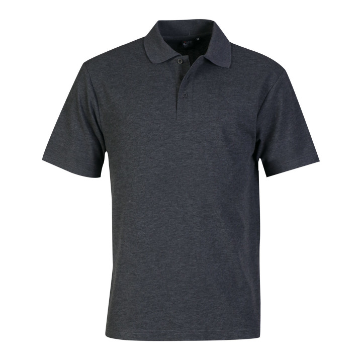 175g Classic Pique Knit Polo charcoal