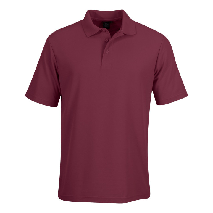 175g Classic Pique Knit Polo maroon