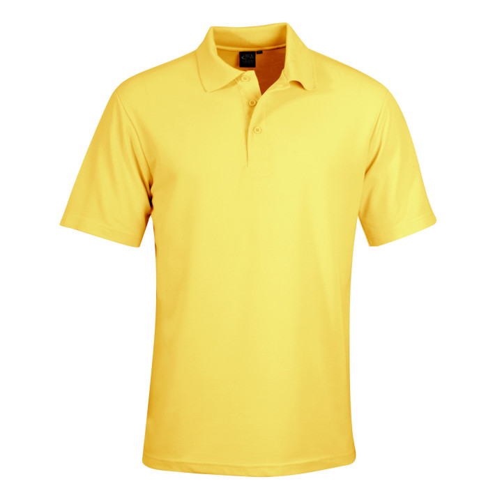 175g Classic Pique Knit Polo yellow
