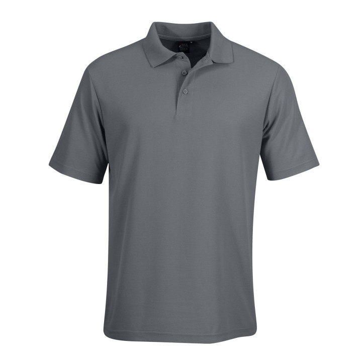 175g Classic Pique Knit Polo grey