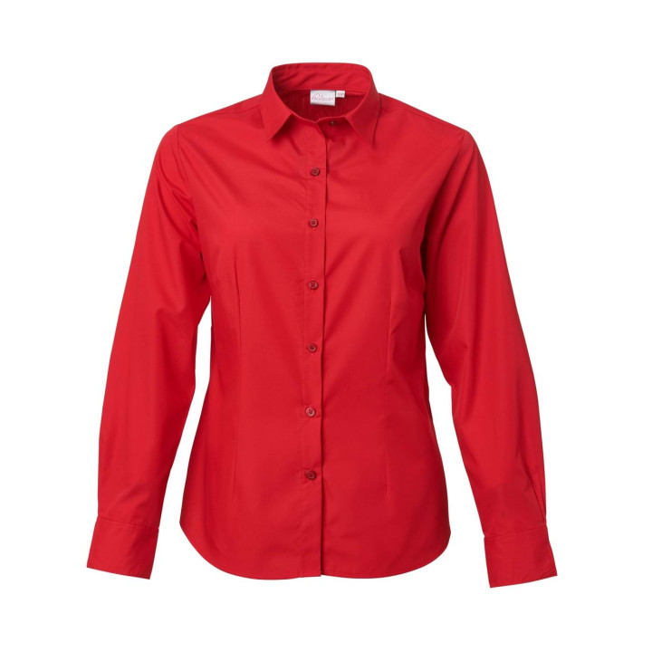 Ladies Long Sleeve Blouse red