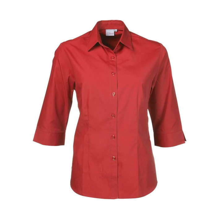 Ladies 3/4 Blouse - Cathy P070 red