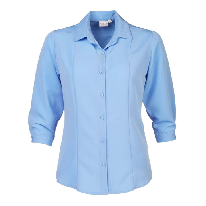 Ladies 3/4 Blouse - Faith K225 sky