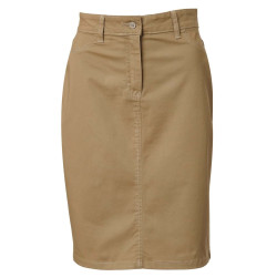 Ladies Chino Skirt - Madison khaki