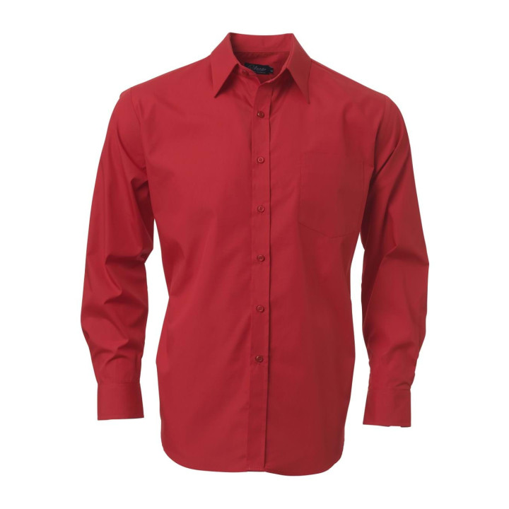 Men's Long Sleeve Shirt - P070 red
