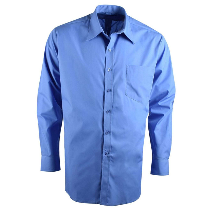 Men's Long Sleeve Shirt - P070 sky blue