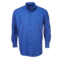 Men's Striped Long Sleeve Shirt - K202royal