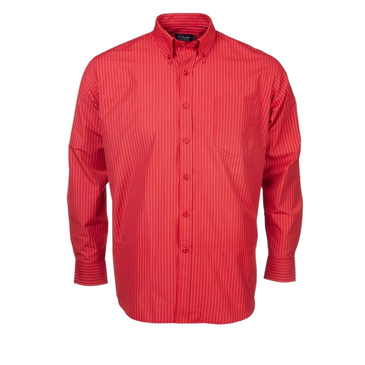 Men's Striped Long Sleeve Shirt - K202red