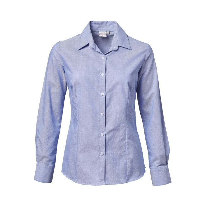Oxford Long Sleeve Blouse - Chanel blue