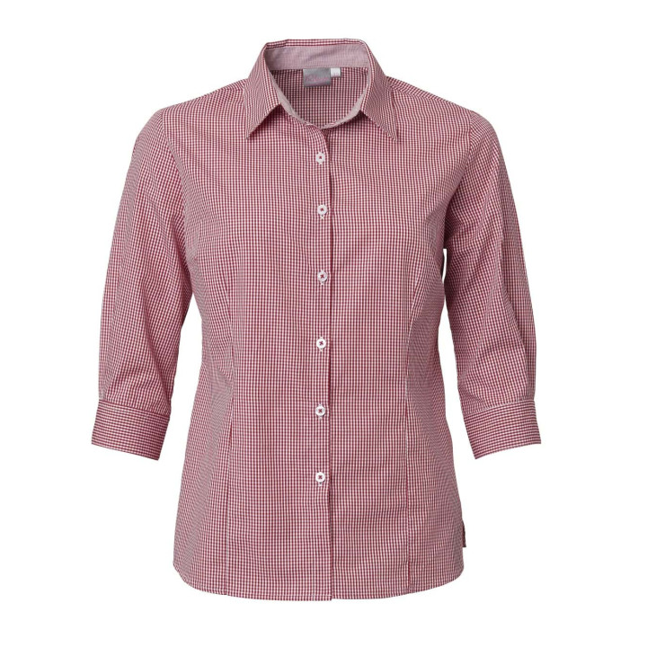 Ladies Kenmore 3/4 Blouse - Ellie red