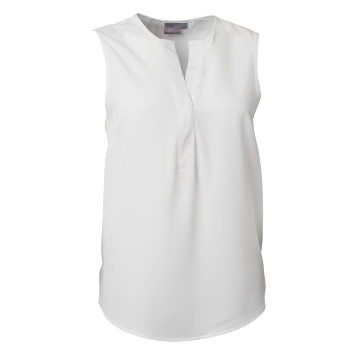 Ladies Sleeveless Blouse - Kaylee K225 white