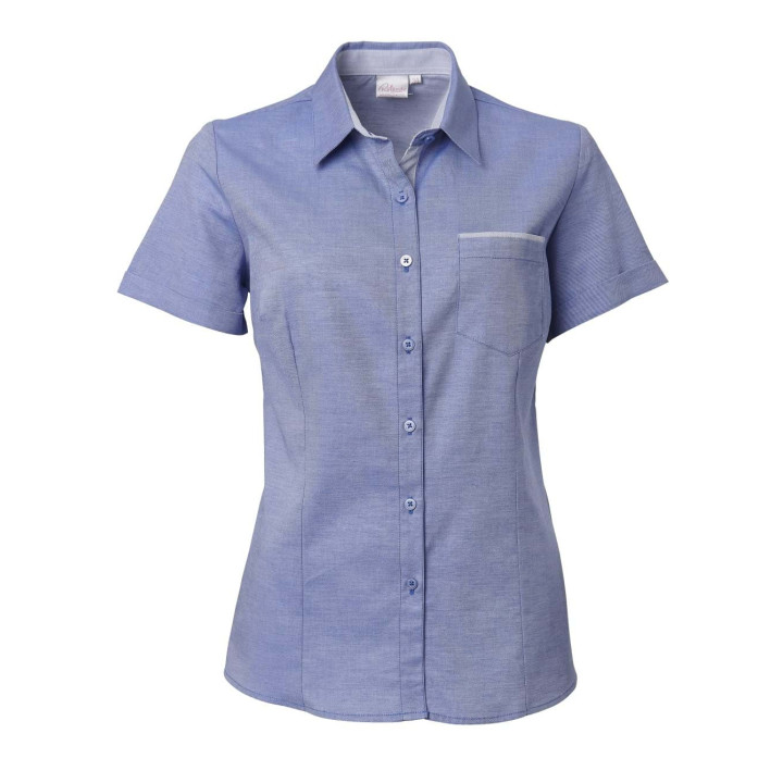 Ladies Miller Short Sleeve Blouse - Kendra sky
