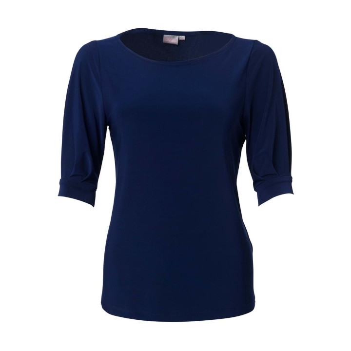 Ladies 3/4 Blouse - Leah K232 navy