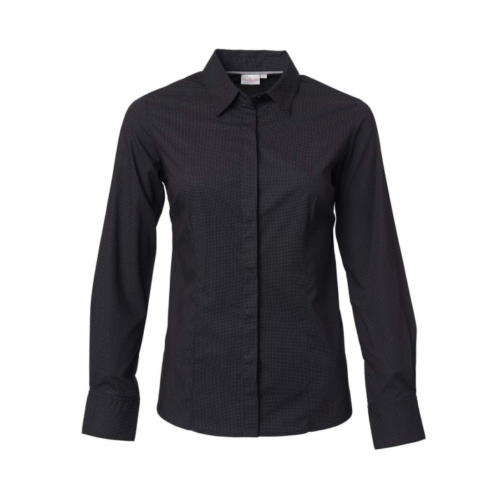 Ladies Long Sleeve Blouse - Regent black
