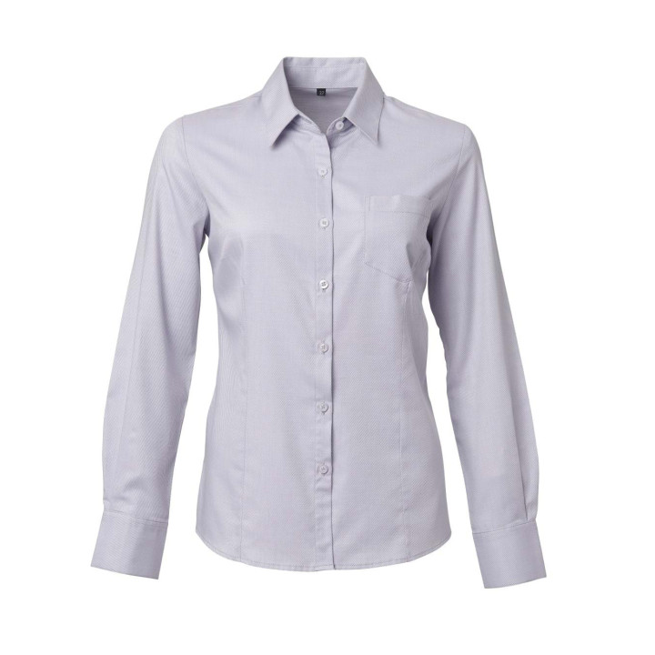 Ladies Lucca Long Sleeve Blouse - Serena stone
