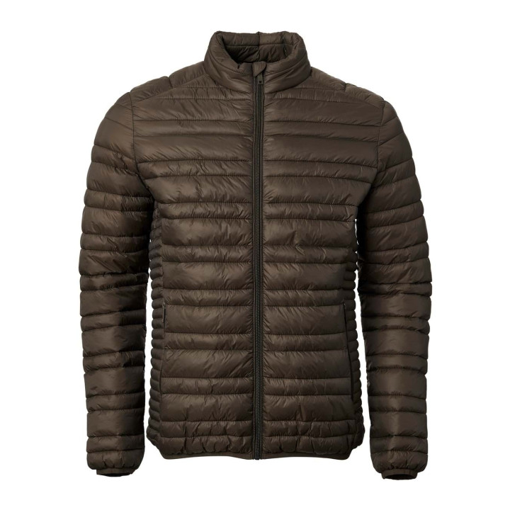 Men's Calibre Quilted Faux Down Puffer Jacket brown