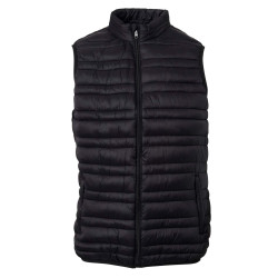 Men's Stellar Quilted Faux Sleeveless Bodywarmer black