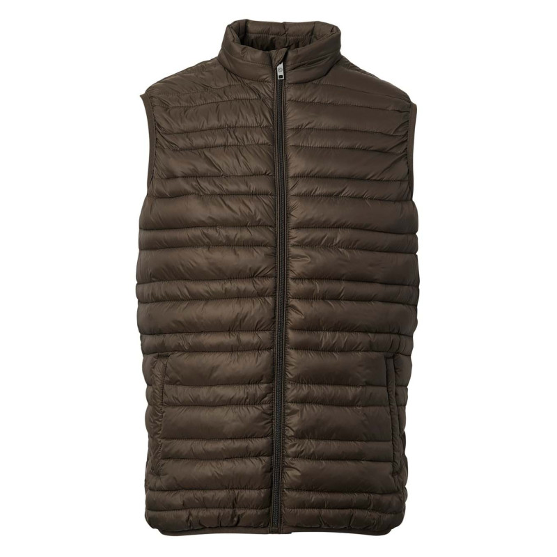 Men's Stellar Quilted Faux Sleeveless Bodywarmer brown