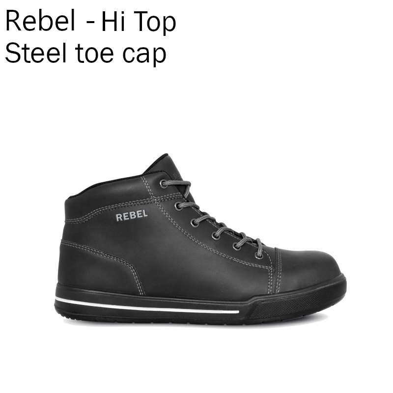 Hi-Top Safety Boot - Rebel (black)