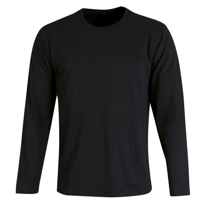 Men's Fitted T-Shirt (150g) - Long Sleeve black