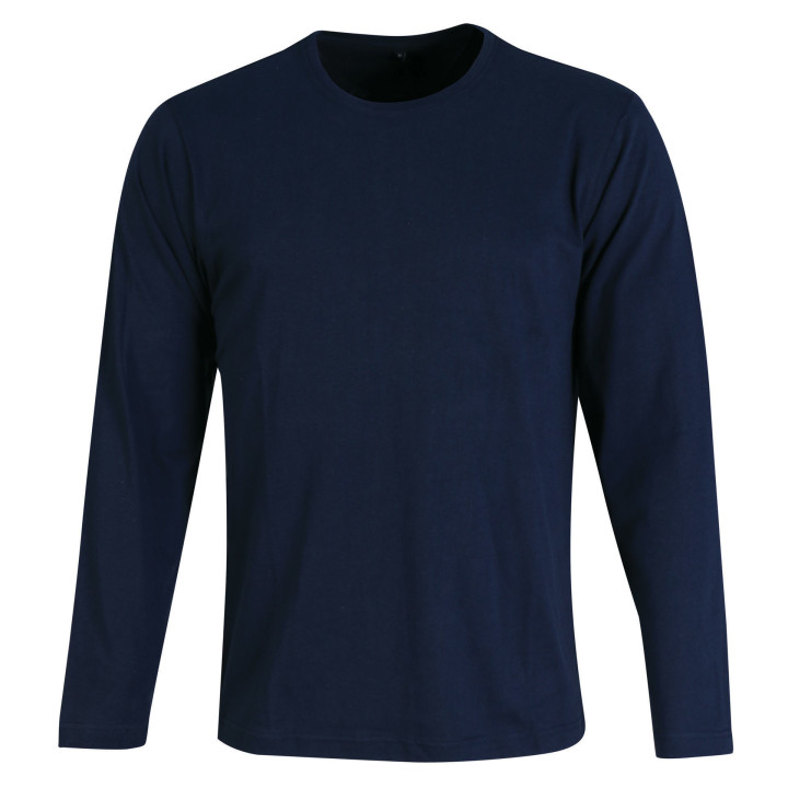 Men's Fitted T-Shirt (150g) - Long Sleeve navy