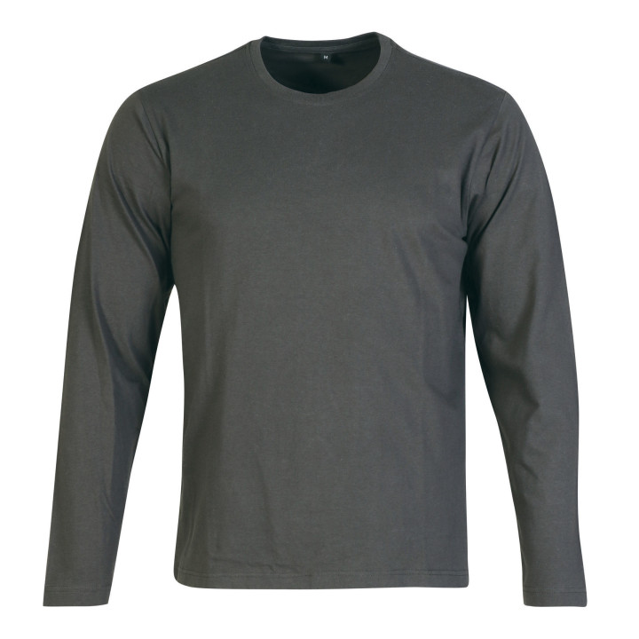 Men's Fitted T-Shirt (150g) - Long Sleeve charcoal