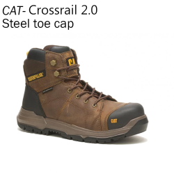 Crossrail 2.0 Safety Boot - CAT brown