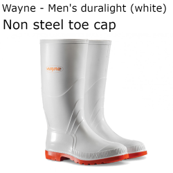 Gumboot – Duralight Men's 2 - White (Wayne)