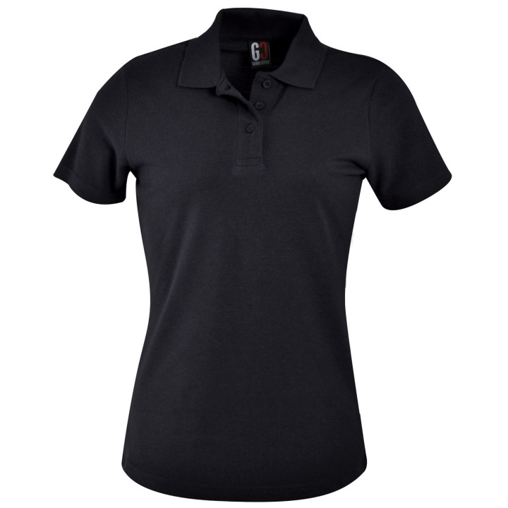 Ladies Heavy Weight Polo (240g) black