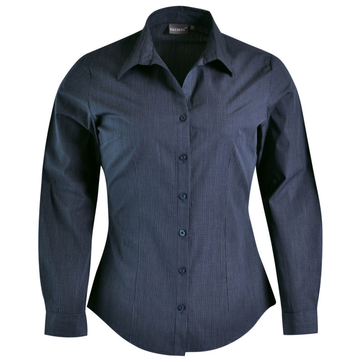 Ladies Check Roselina Blouse - Long Sleeve