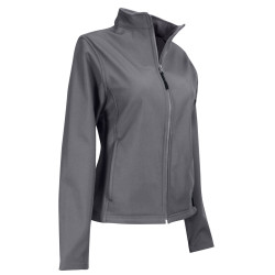 Ladies Zip-Off Sleeve Softshell Jacket grey