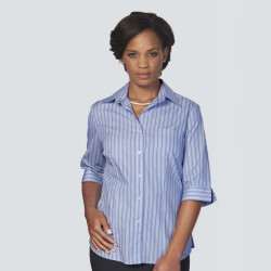 Ladies Striped 3/4 Blouse - Wendy