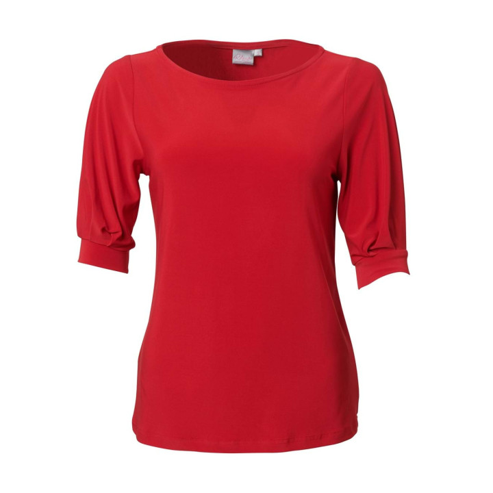 Ladies 3/4 Blouse - Leah K232 red